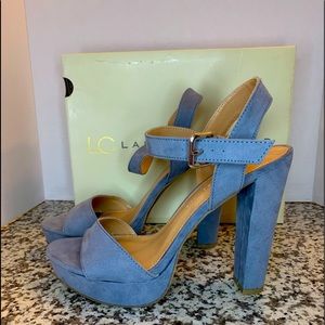 Brand new Lauren Conrad peep toe platform